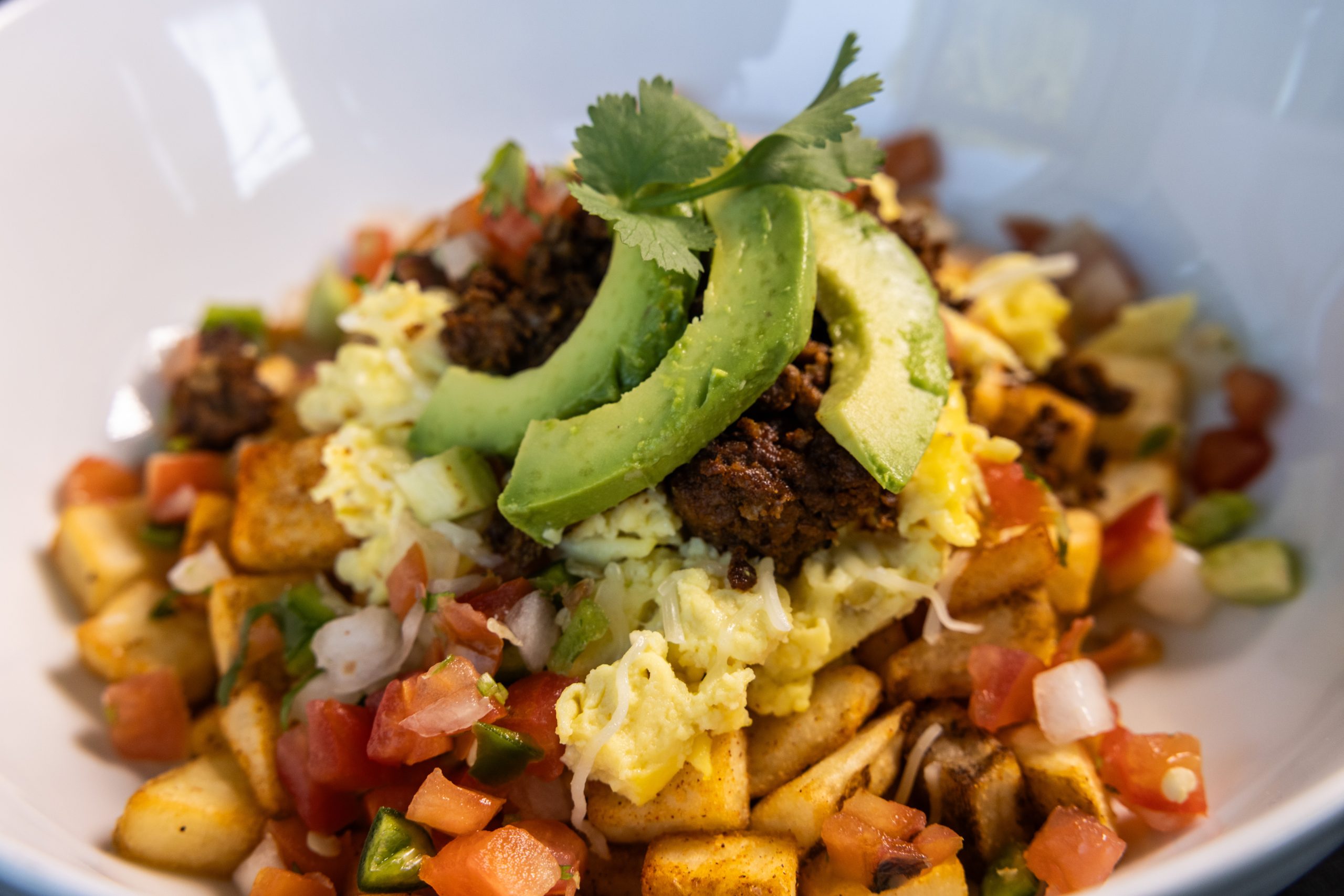 A breakfast bowl at Baja Grill in the MU Student Center