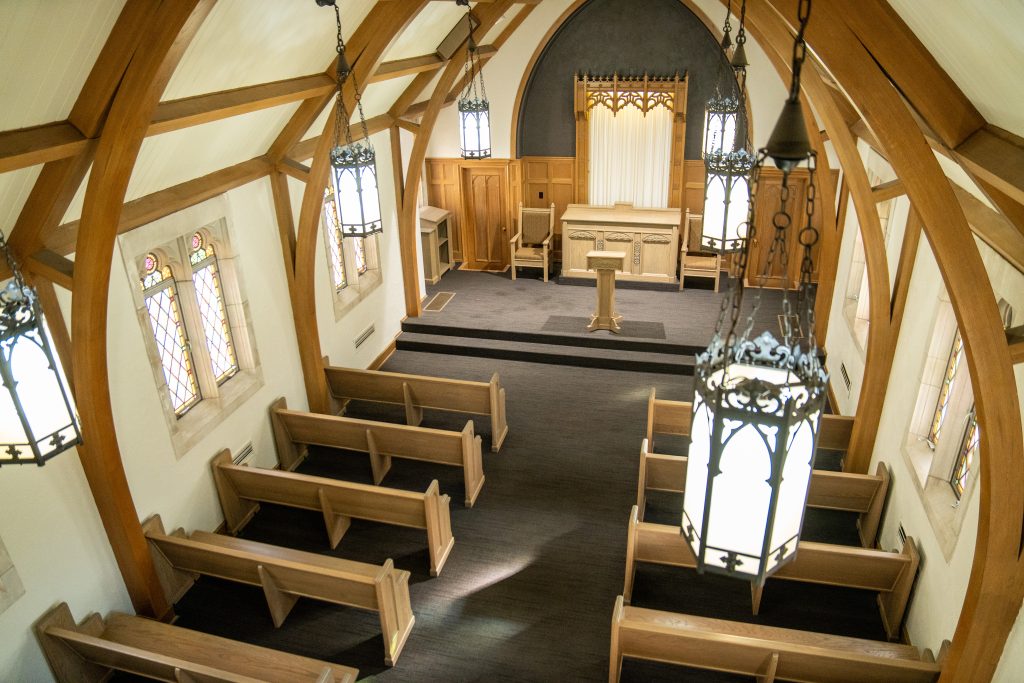 Inside the A.P. Green Chapel at the University of Missouri