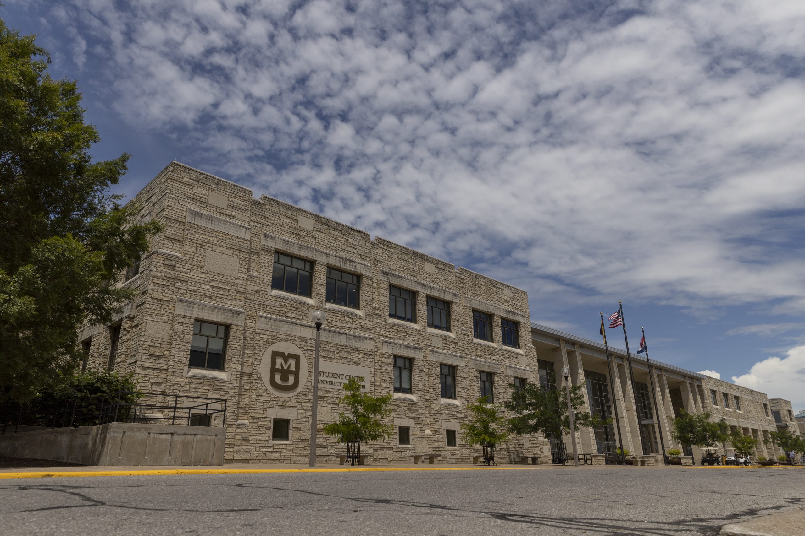 The exterior of the MU Student Center