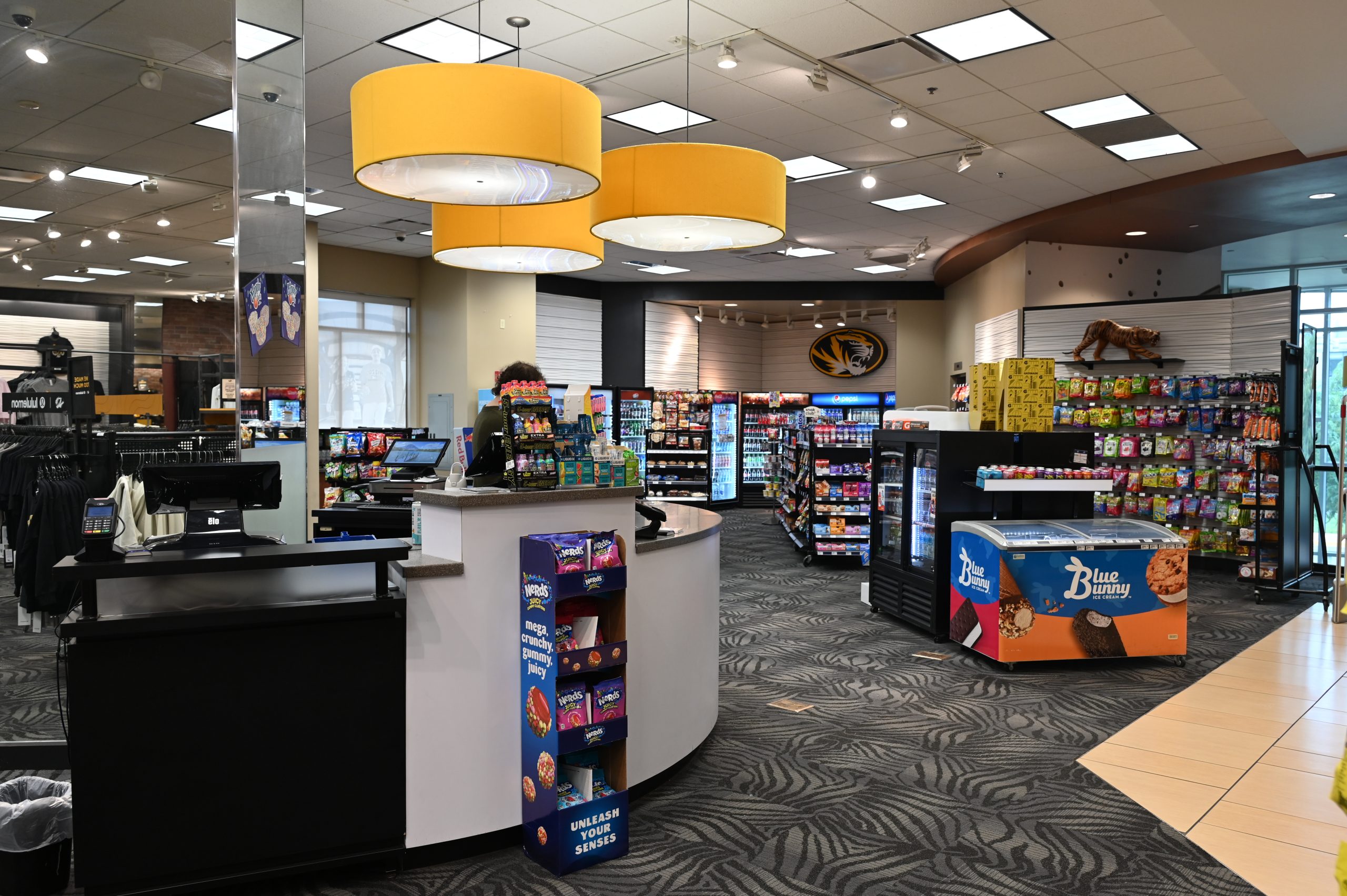 Snack items inside The Mizzou Store